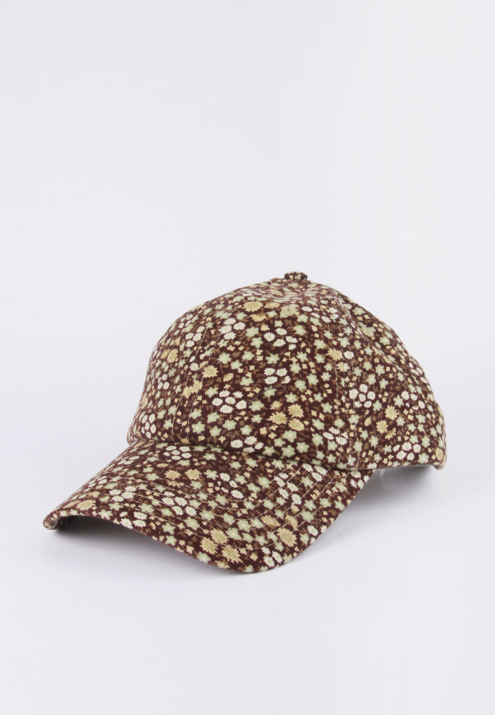 Perks and Mini (PAM) Floral Cord Cap - khaki floral - Good As Gold