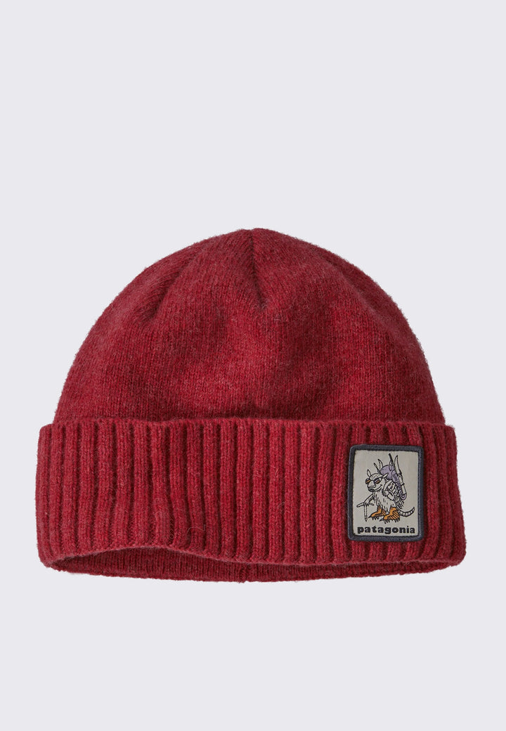Brodeo Beanie - Fun Hogs Armadillo/Touring Red