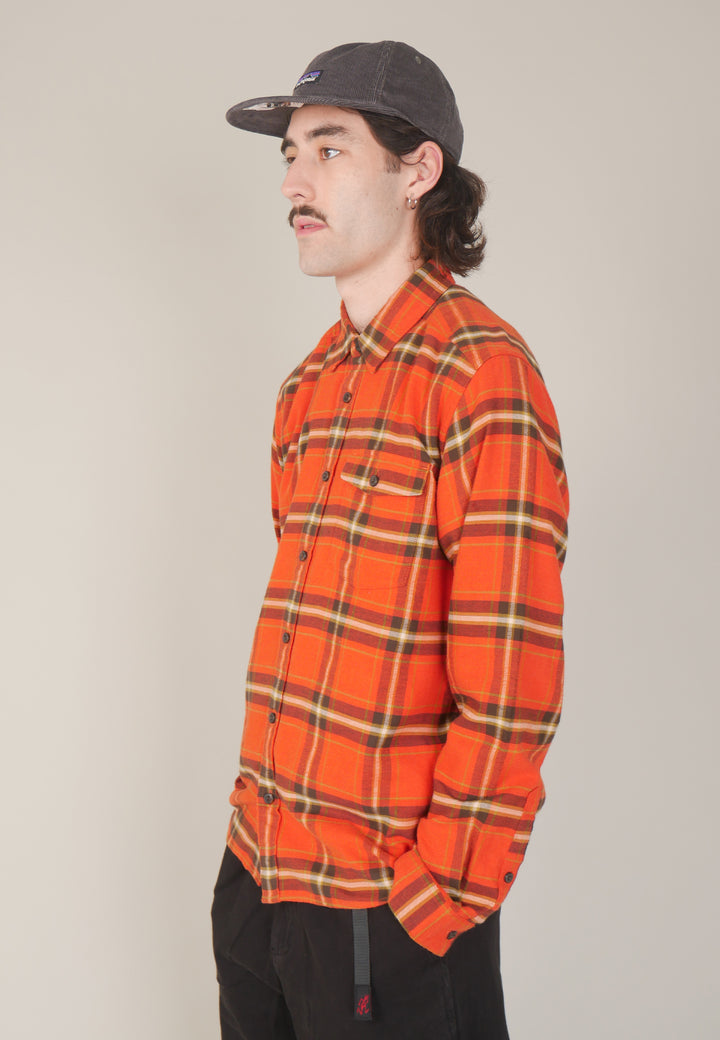 Light Weight Fjord Flannel Shirt - lawrence/hot amber