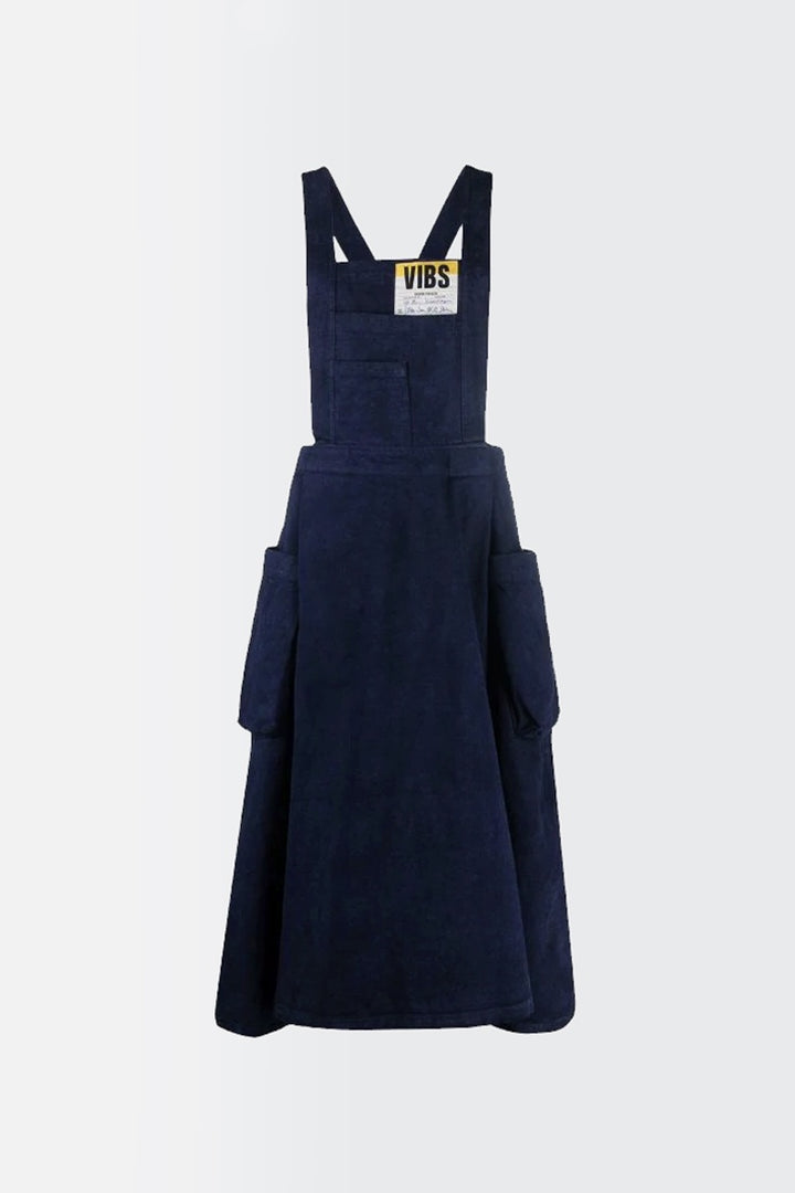 Pile Denim Dress - blue wash
