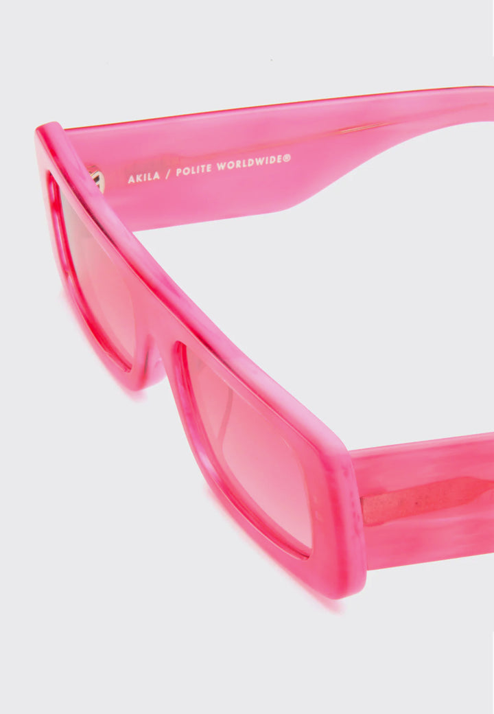Polite Worldwide Terra Sunglasses - Pink Frame/Gradient Pink Lens