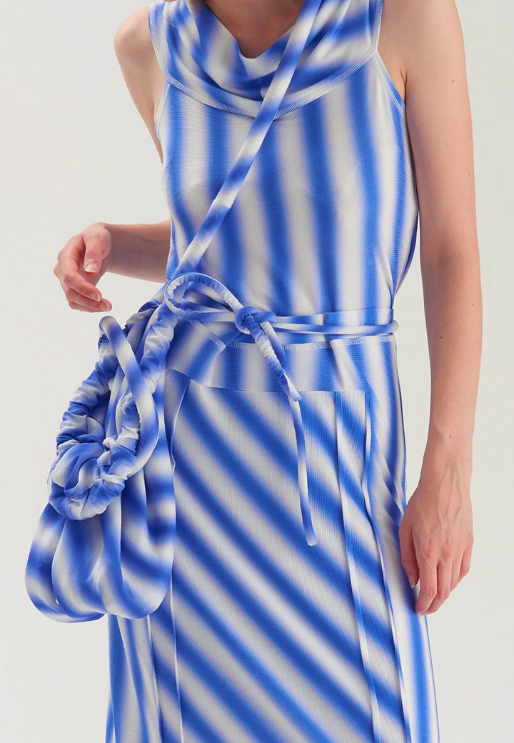 Pouch Bag - Blue/White Stripe
