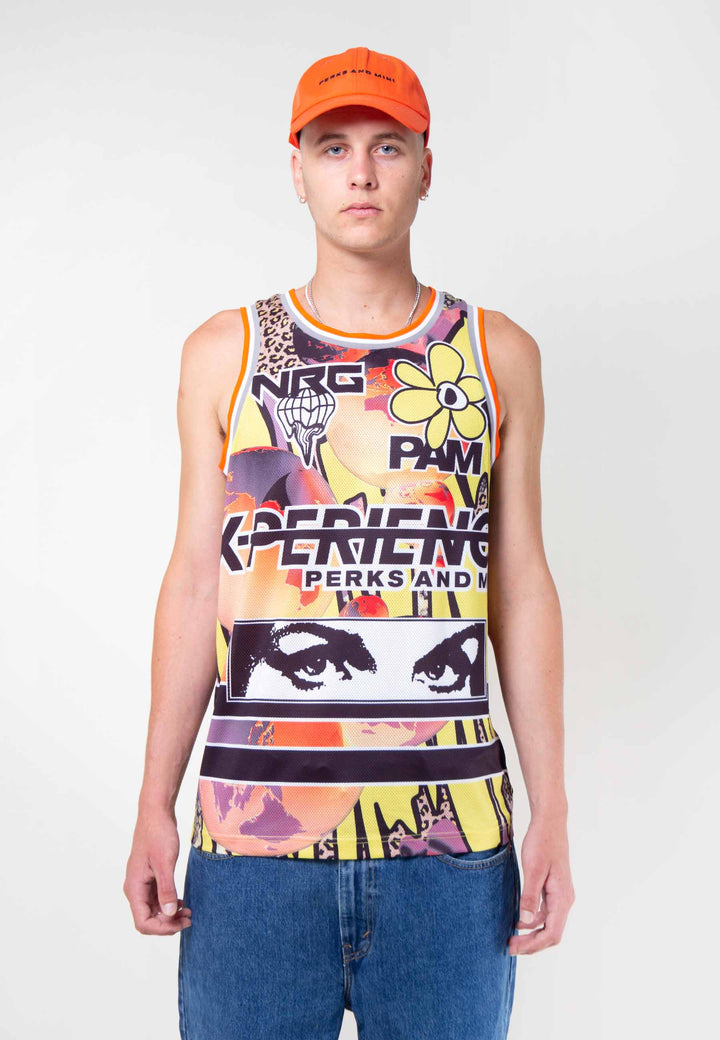 Red Planet Basketball Singlet - earth
