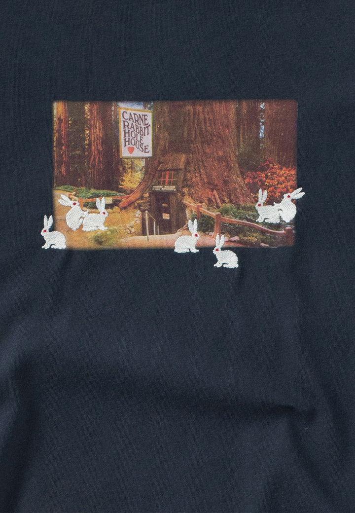Rabbit Hole House T-Shirt - Washed Black