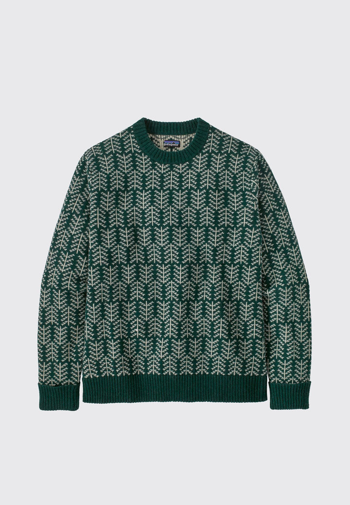 Recycled Wool Sweater - Pine/Northern Green