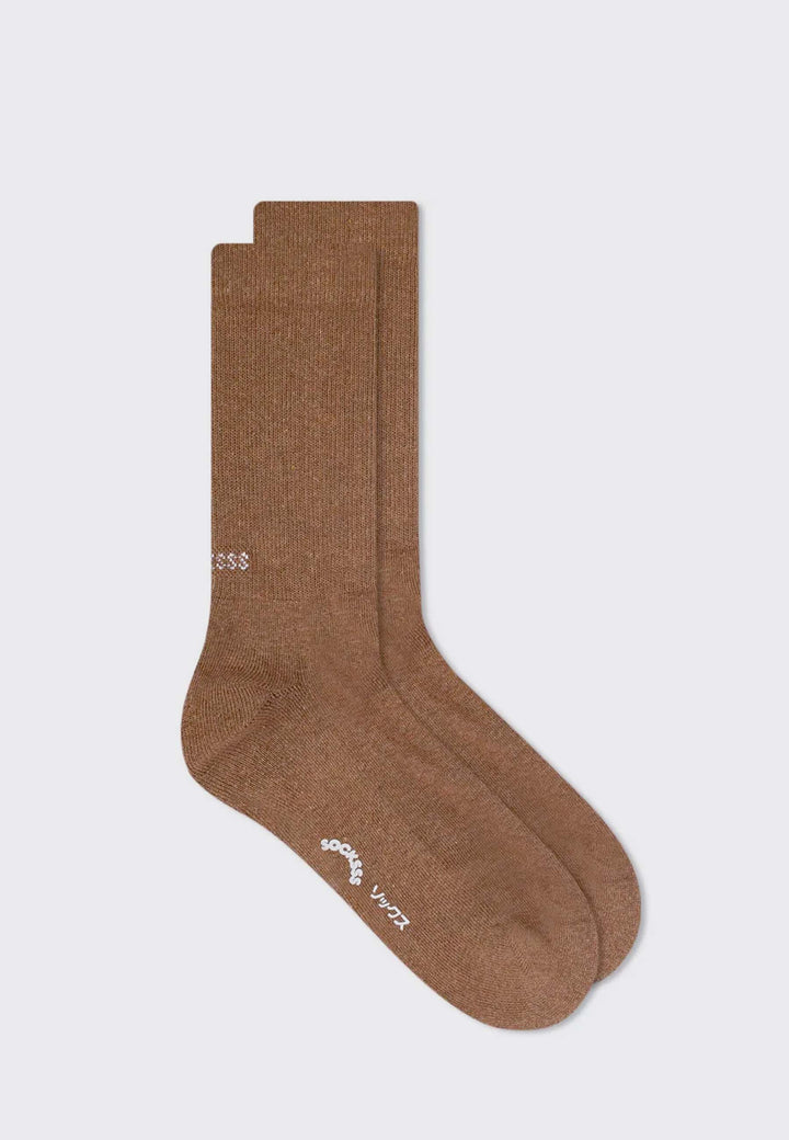 Tennis Solid Socks - golden brown