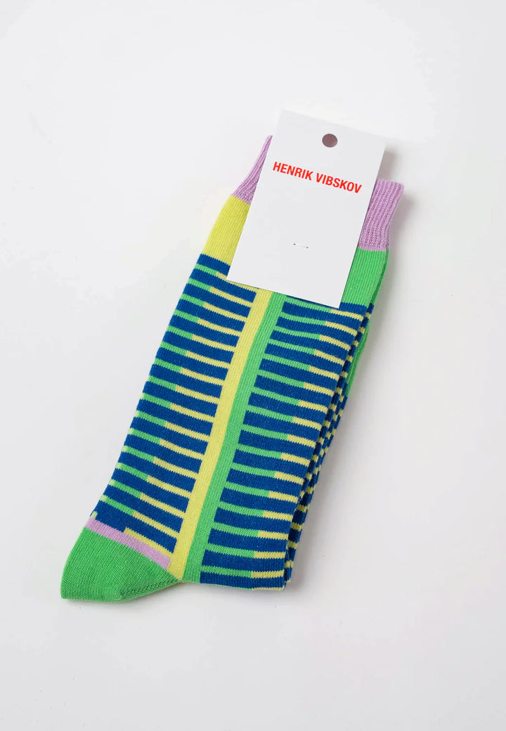 Skaterboi Socks - Green/Pink/Blue