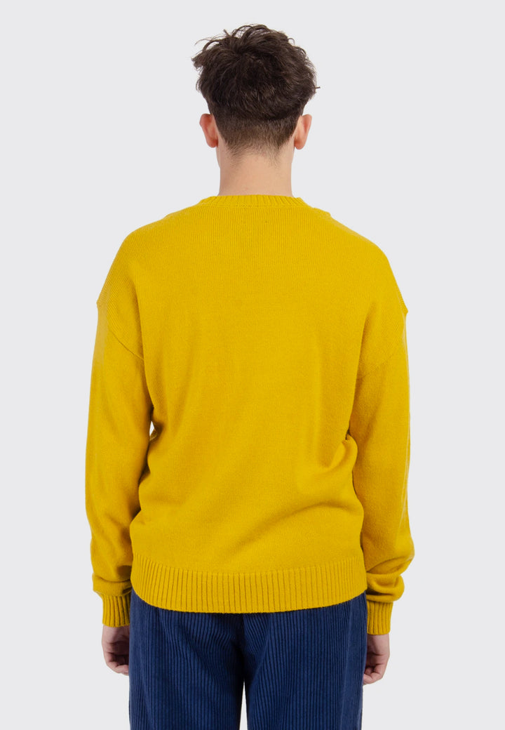 Slingshot Knit Sweater - mustard