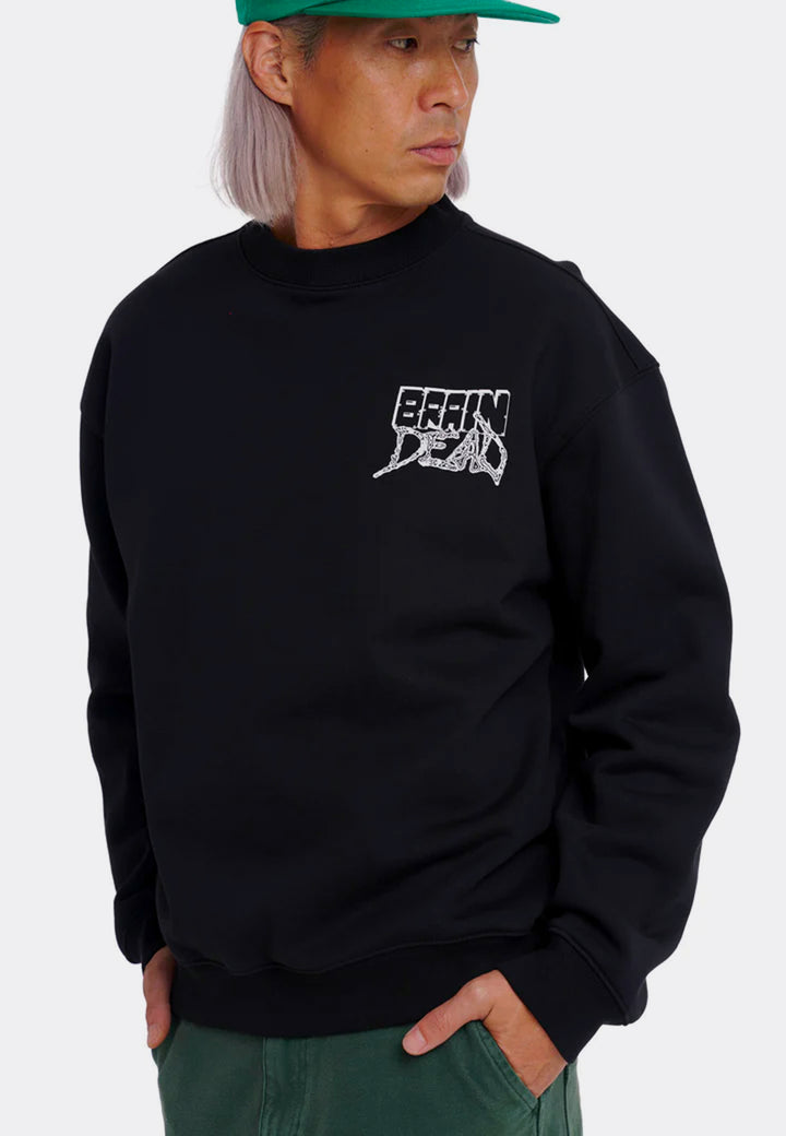 Sludge Crew Neck Sweater - Black
