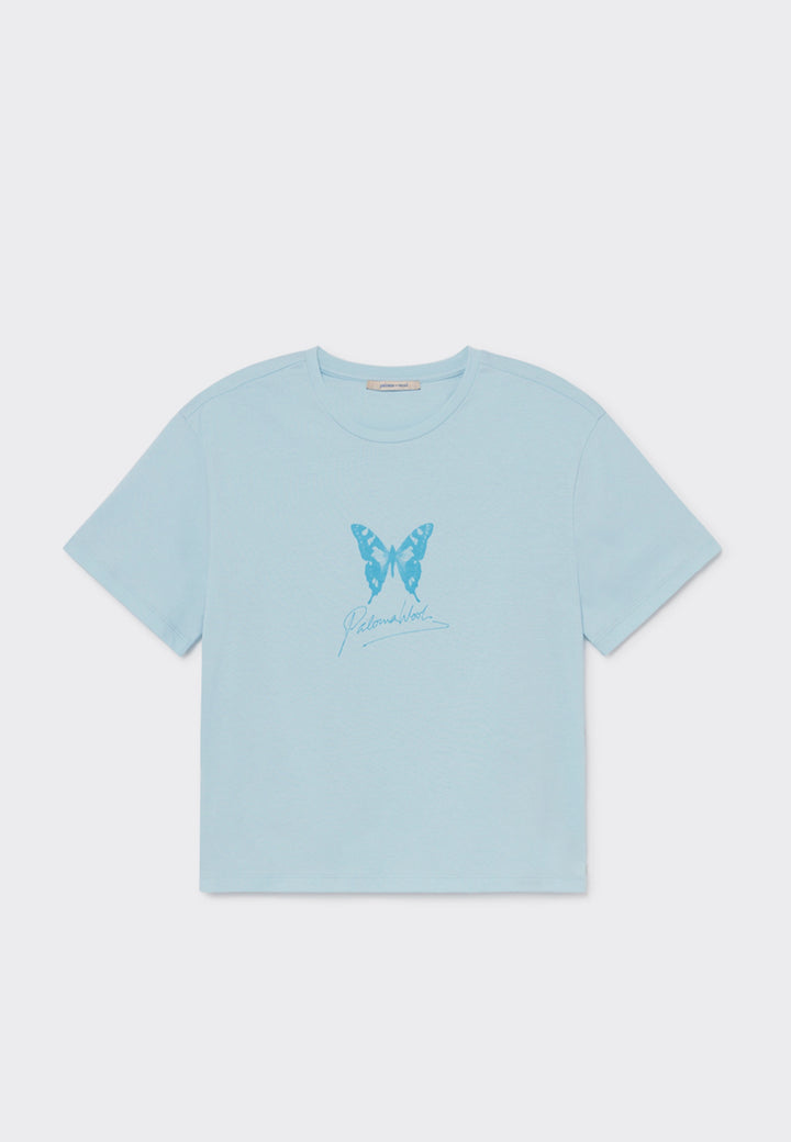 Souvenir Mariposa T-Shirt - Soft Blue