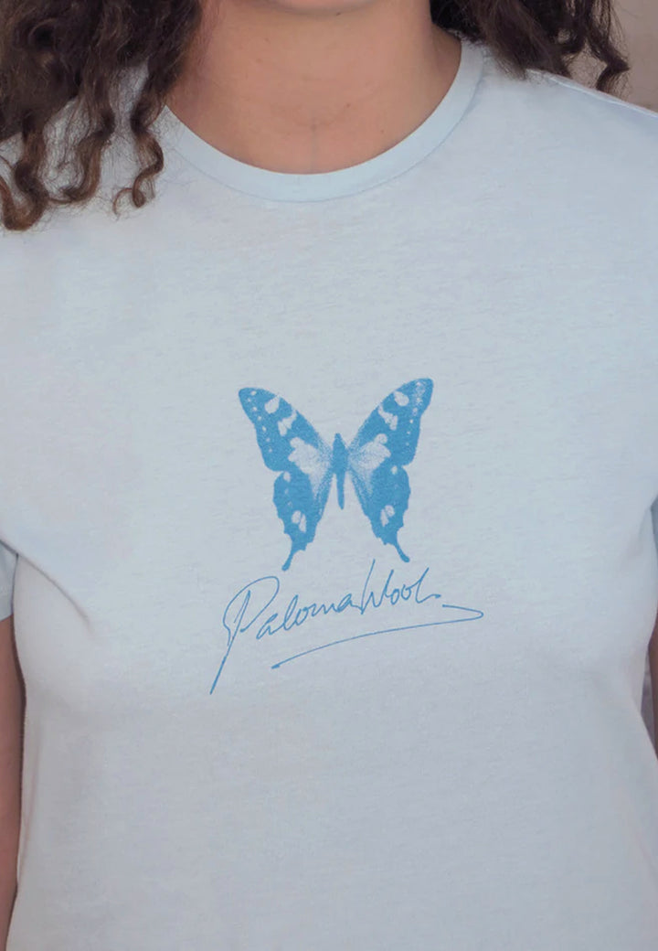 Souvenir Mariposa T-Shirt - Soft Blue