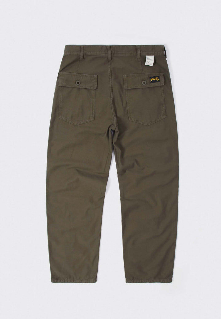 Fat Pant - Olive Sateen
