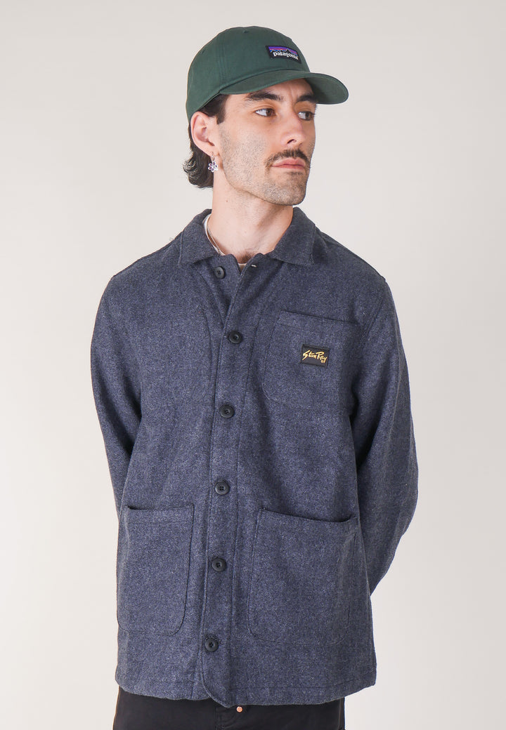 Painters Jacket - Mid Grey Wool