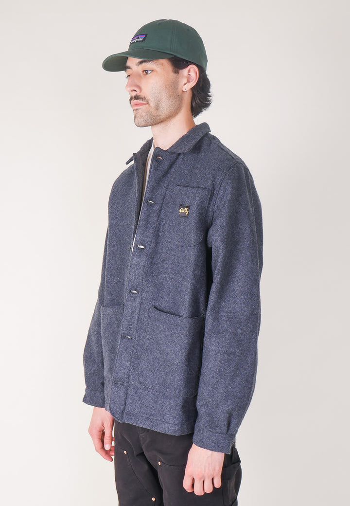 Painters Jacket - Mid Grey Wool