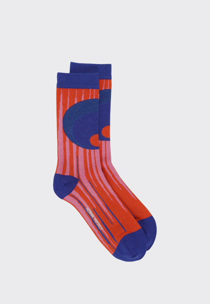 Sundown Socks - Red/Pink/Blue