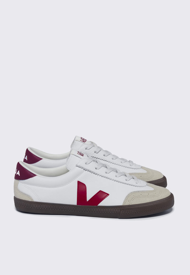 Volley OT Leather- White/Pekin/Bark