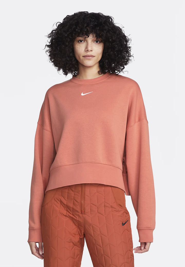 Women's NSW Cropped Crewneck - Madder Root