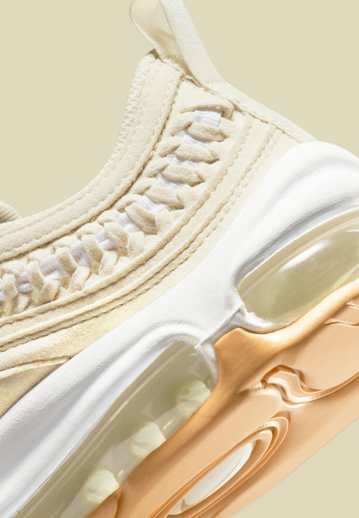 Women's Air Max 97' LX - Woven Fossil/White/Gum Yellow