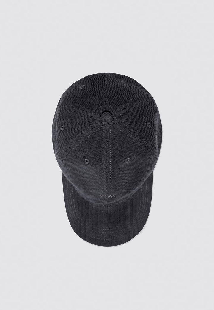 Low Profile Corduroy Cap - black