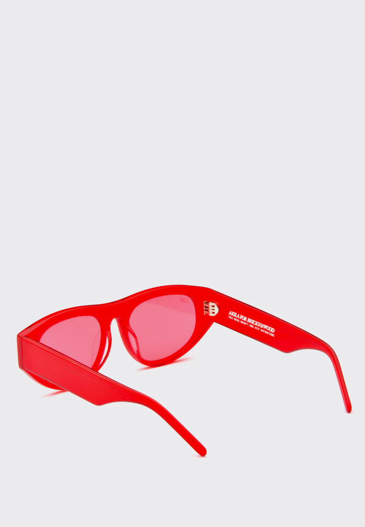 X Bricks & Wood Halldale Sunglasses - Red/Red