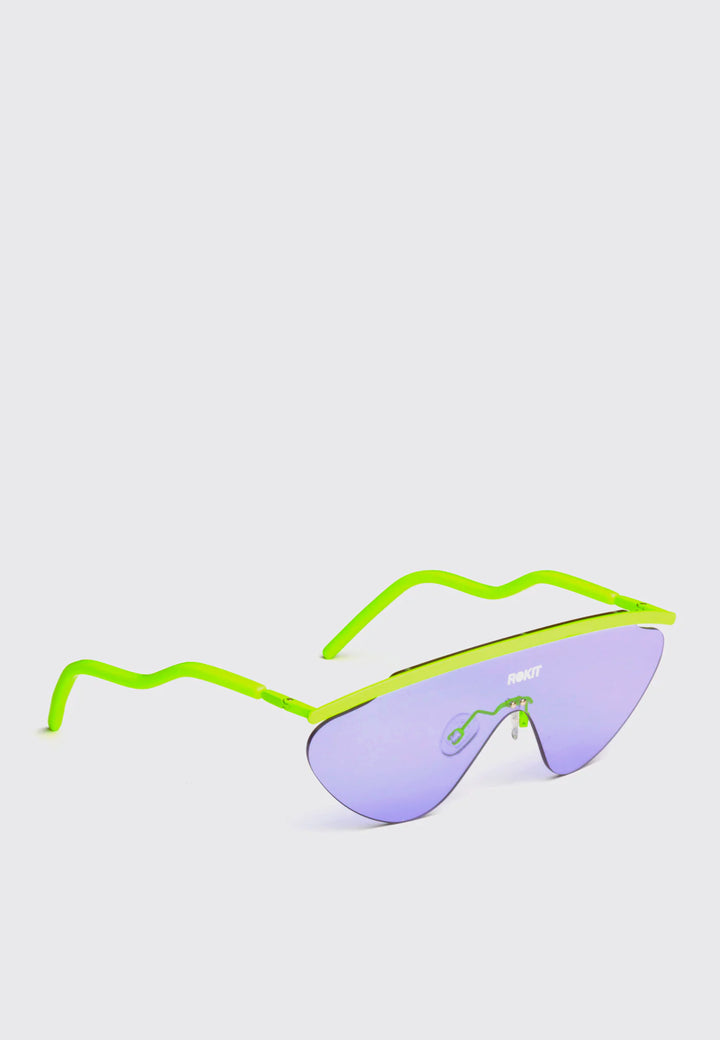 X Rokit Aero Sunglasses - Volt Frame/Violet Blue Lens