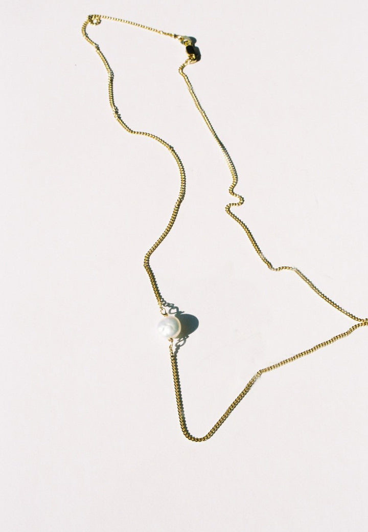 Mars | Mars Necklace - Gold/Pearl | Good As Gold, NZ