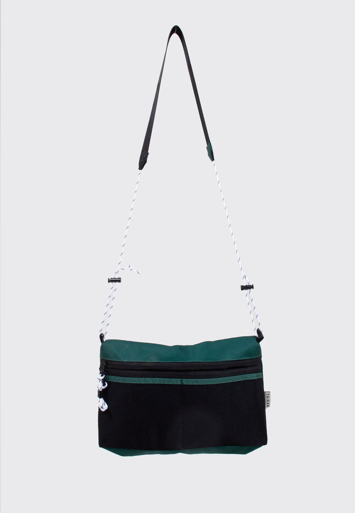Sacoche Bag Large - green/black mesh