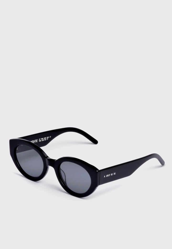 X Vashtie Abstract Sunglasses - Black/Black