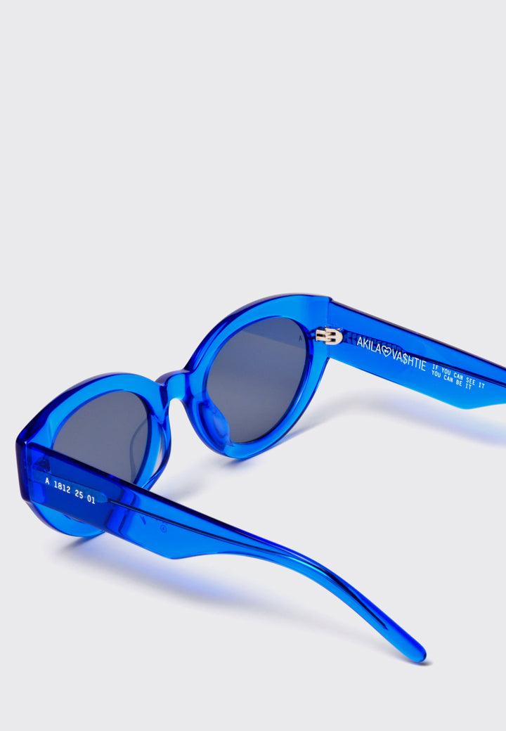 X Vashtie Abstract Sunglasses - blue/black