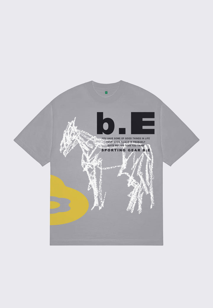 Horse T-Shirt - Dark Silver