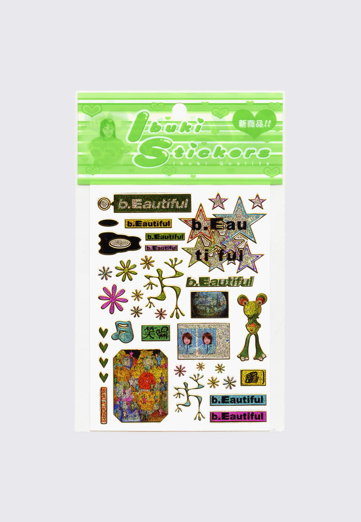 b.Eautiful x Ibuki Sakai Sticker Sheet - Multi