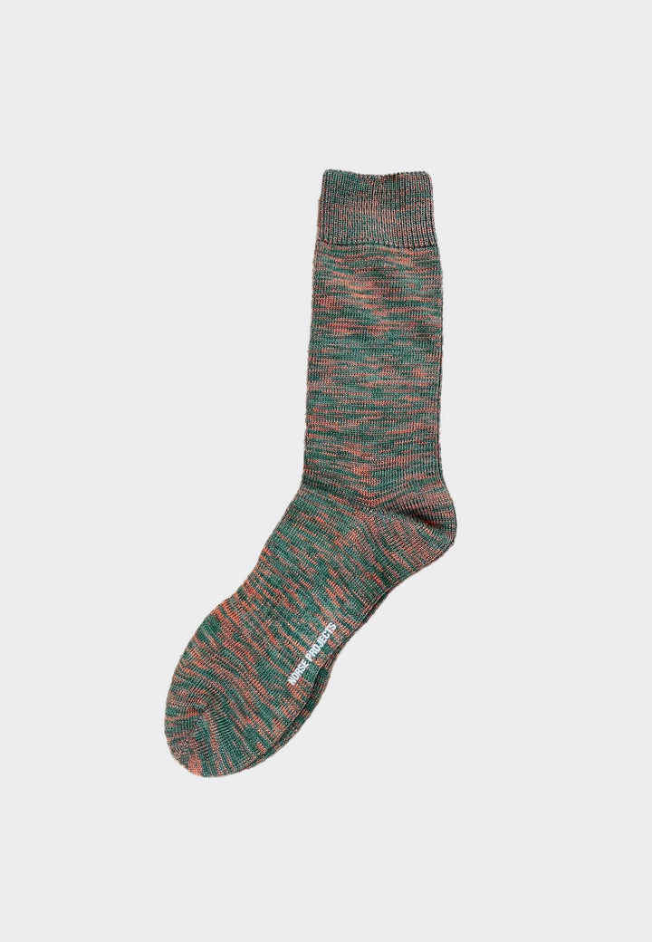 Bjarki Cotton Twist Socks - Army Green
