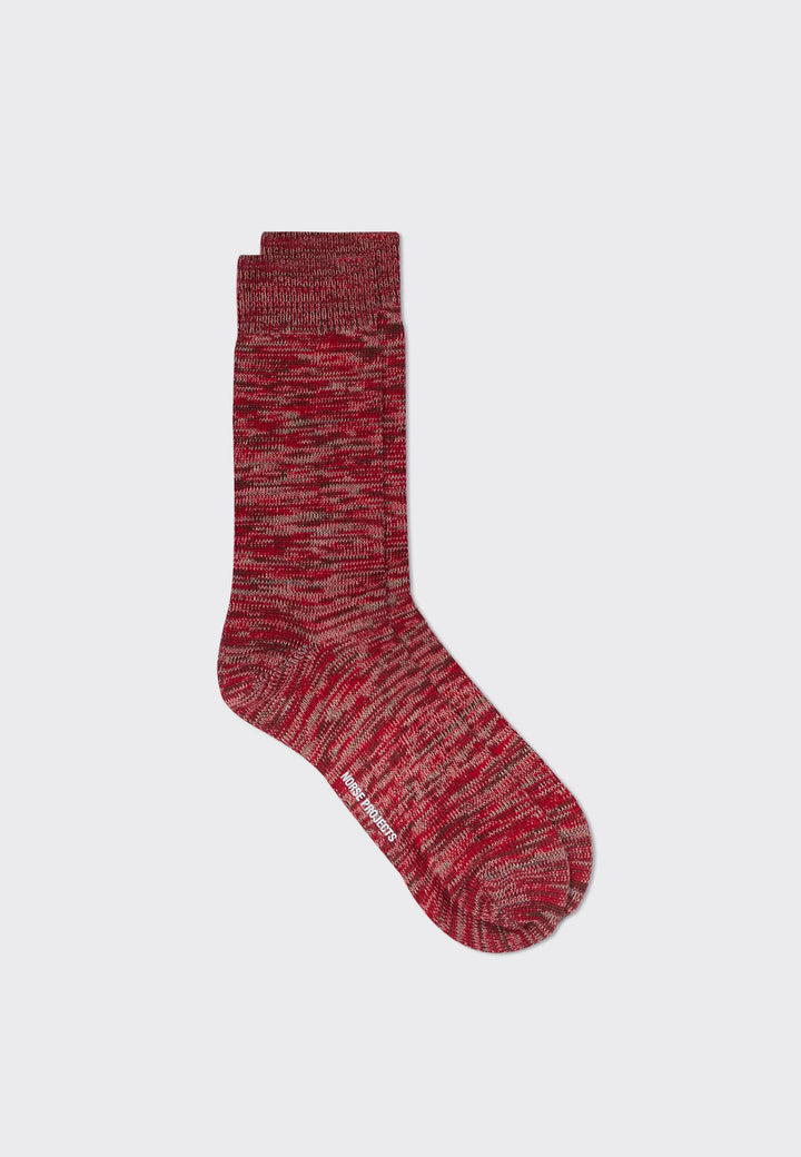 Bjarki Cotton Twist Socks - Holmen Red
