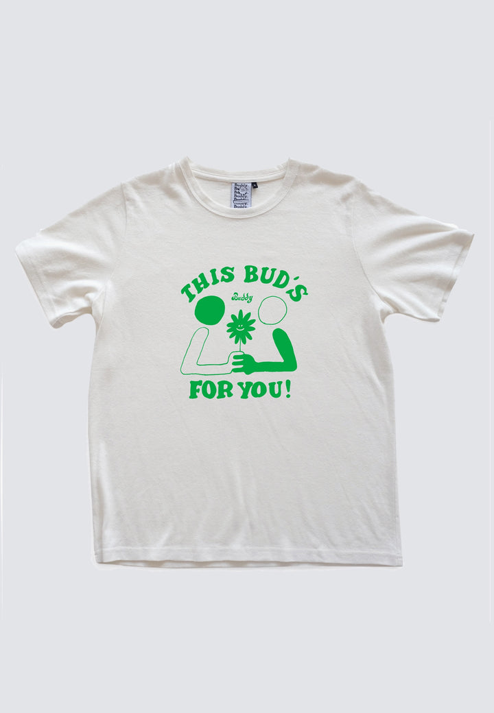 Buds For you T-Shirt - white/green