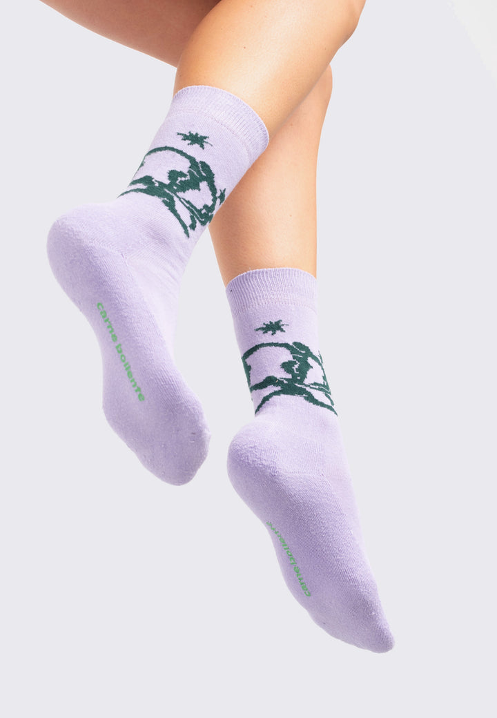 Foot Fetish Club Socks - lavender