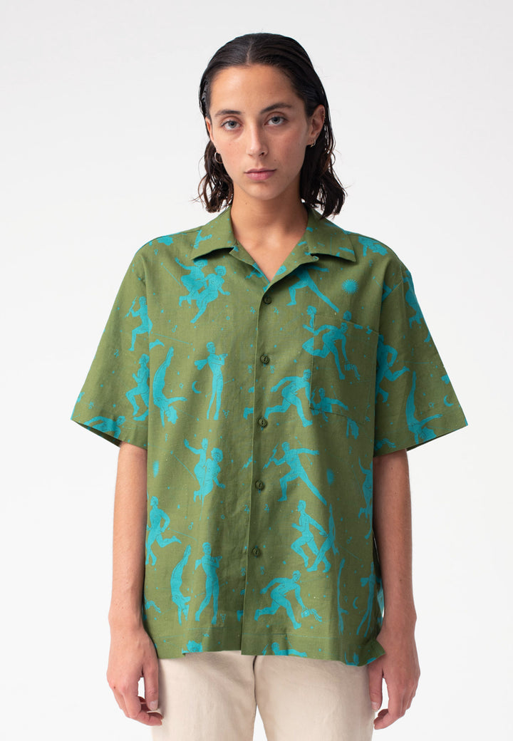 The Sighing Game Shirt - olive green