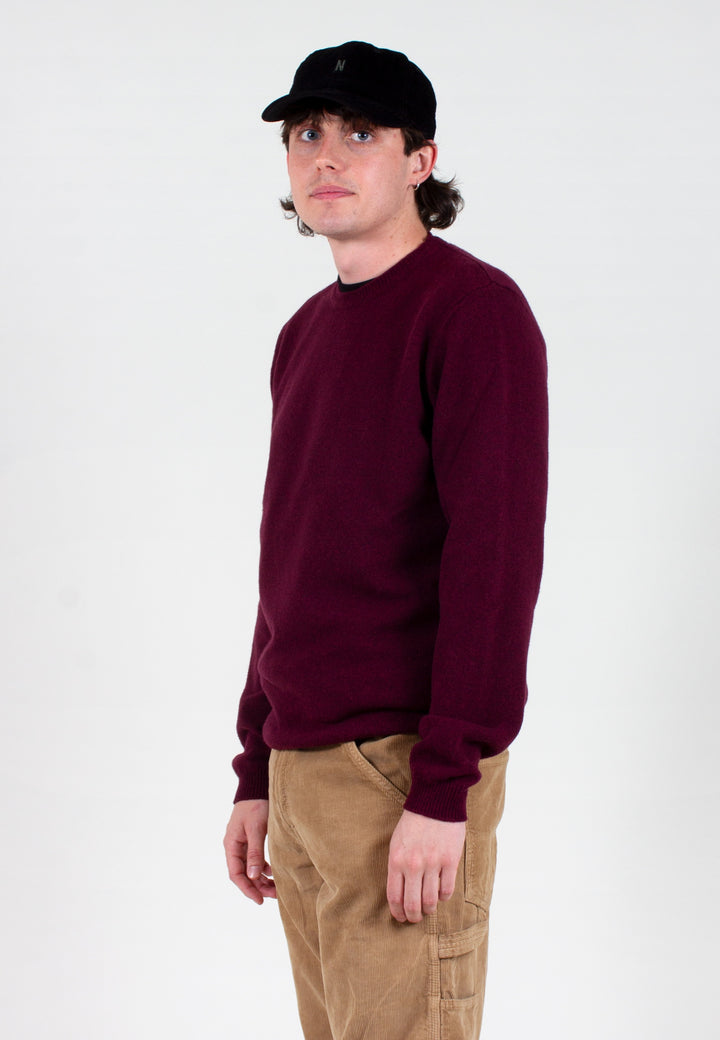 Norse Projects | Sigfred Lambswool - mulberry red | Good As Gold, NZ