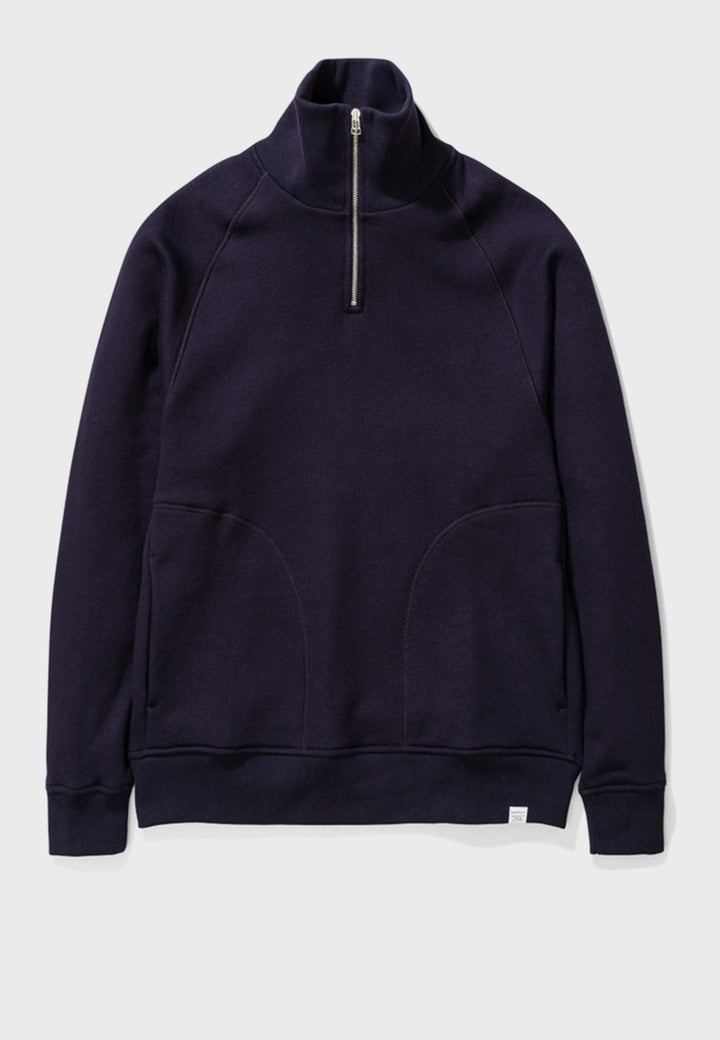 Norse Projects | Alfred French Terry Sweater - dark navy | Good As Gold, NZ