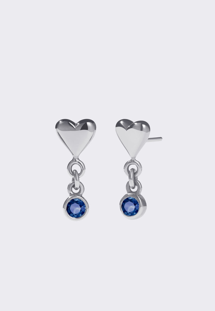 Camille Stud Earrings - Blue Sapphire