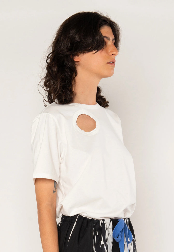Cutout T-Shirt - white