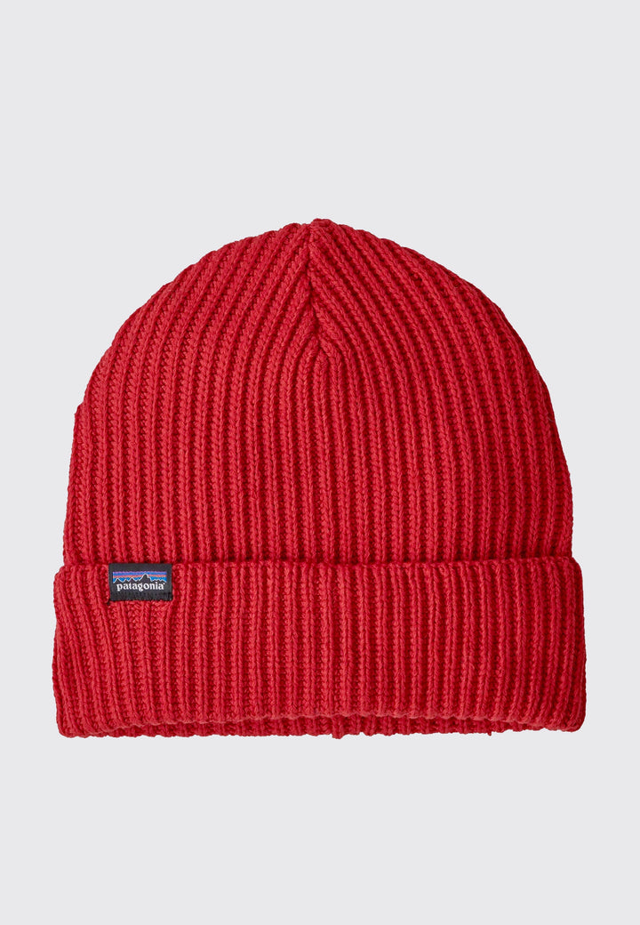 Fishermans Rolled Beanie - hot ember