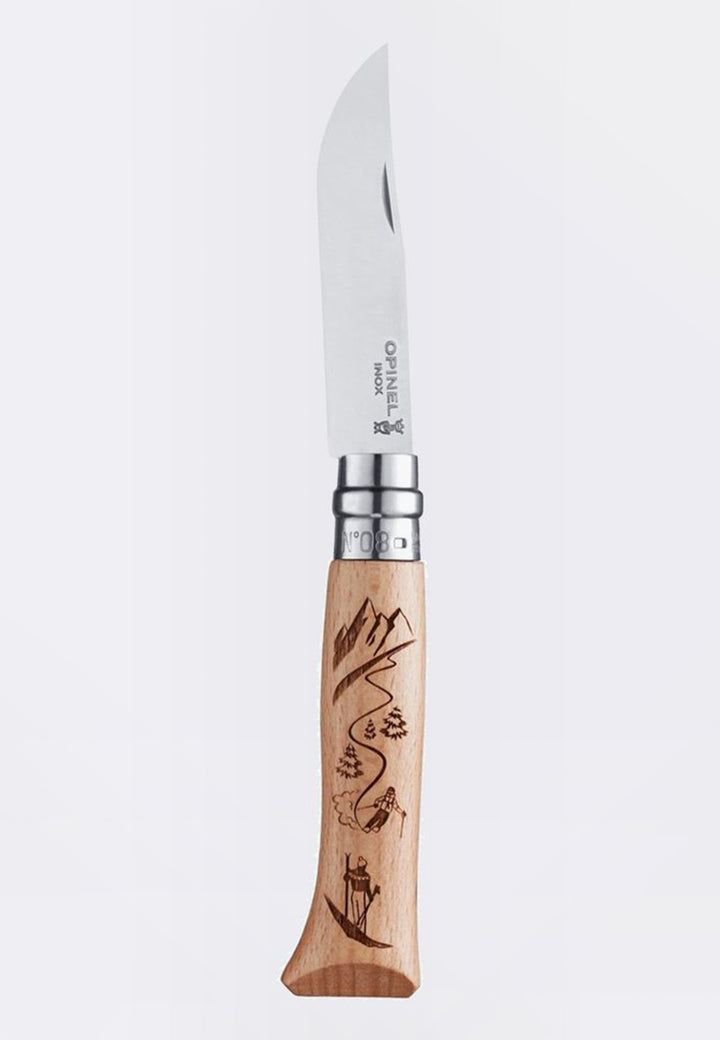 Engraved Knife No. 8 - alpine skiing