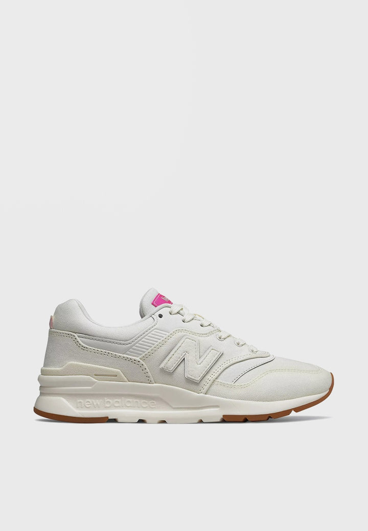 New Balance Womens 997 H Canvas - white/pink - Good As Gold