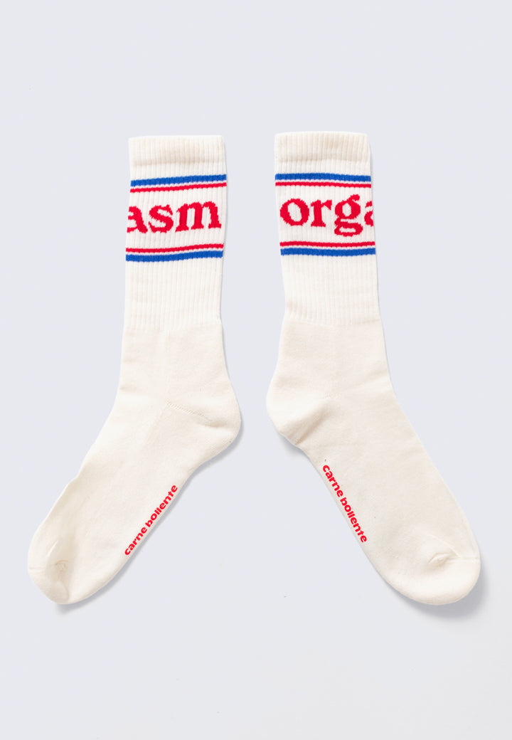 Feet Orgasm Socks - White