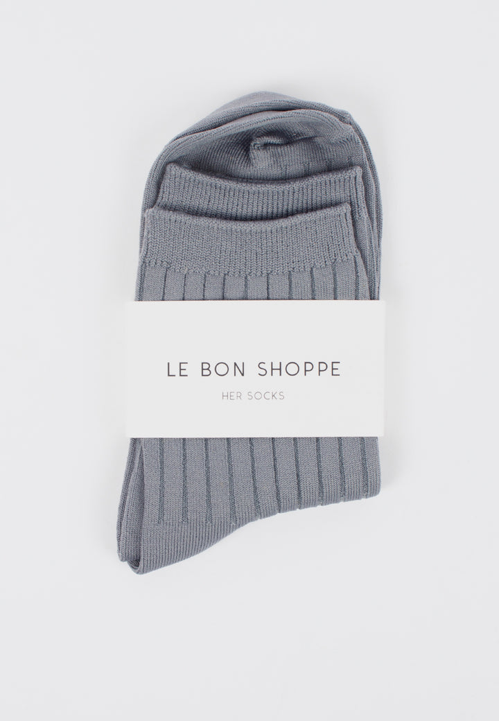 Le Bon Shoppe | Her Socks Solid - Slate | Good As Gold, NZ