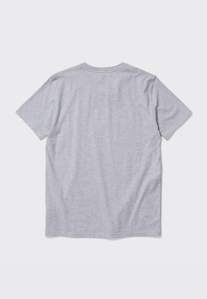 GM x NP Niels Circle Logo T-Shirt - light grey melange