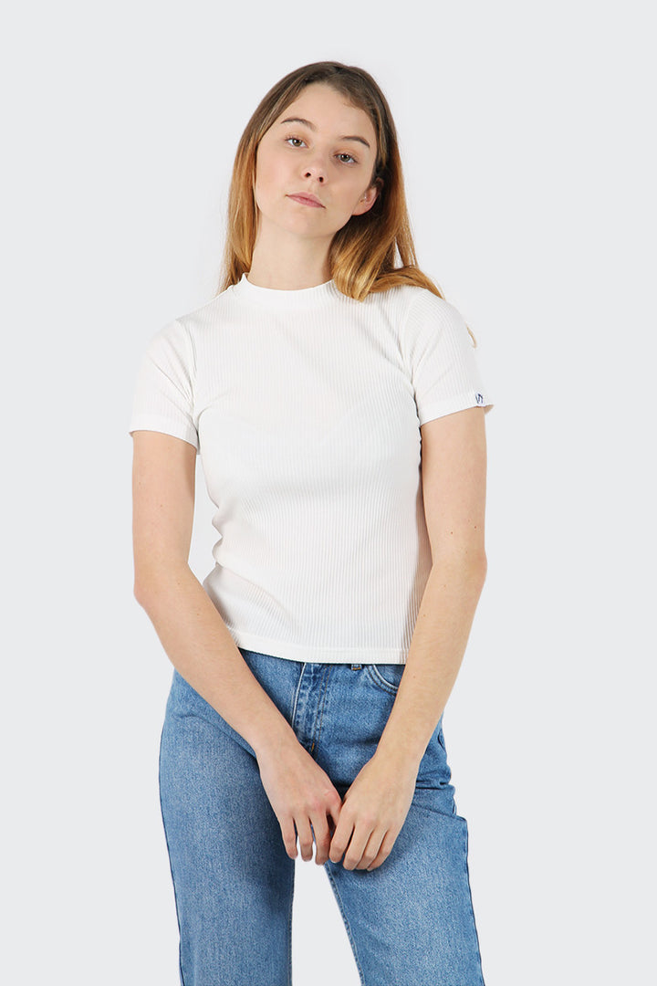 Good As Gold Classic Ribbed T-Shirt - white | GOOD AS GOLD | NZ