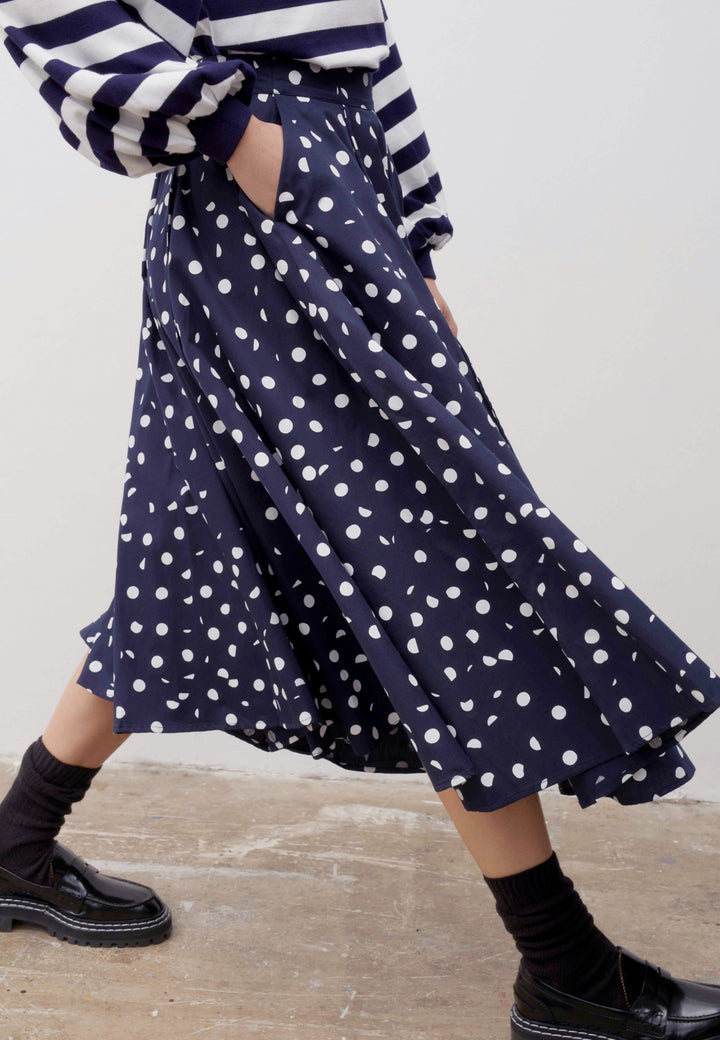 Umbrella Skirt - dots