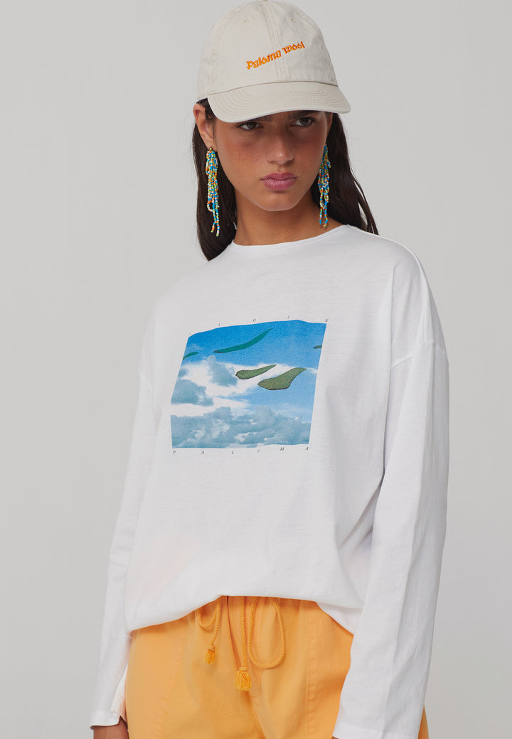 Souvenir Isole Paloma Long Sleeve T-Shirt - off white