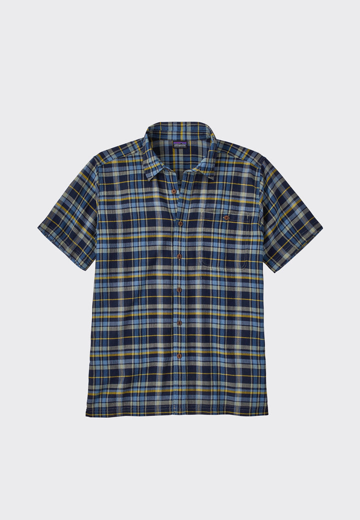 Men's A/C shirt - Paint Plaid/Tidepool Blue